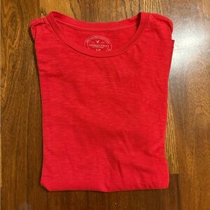 American Eagle Outfitters Red Short Sleeve Tee